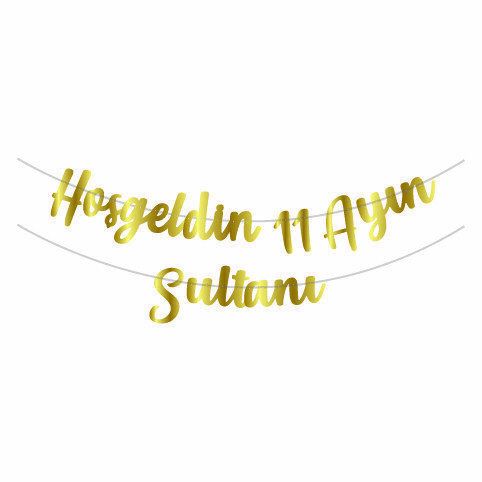 HOŞGELDİN 11 AYIN SULTANI KALİGRAFİ BANNER
