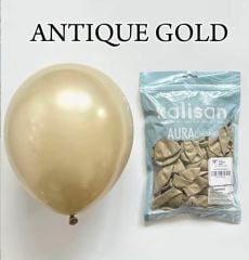12'' Aura Balon Antique Gold 50'li