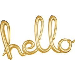 HELLO GOLD EL YAZISI FOLYO BALON