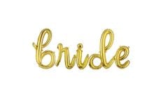 BRİDE GOLD EL YAZISI FOLYO BALON