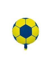 FUTBOL TOPU FOLYO BALON SARI-LACİVERT 18''