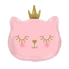 KEDİ FOLYO BALON PEMBE 30İNÇ
