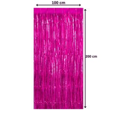 RAFYA KAPI PERDESİ FUŞYA