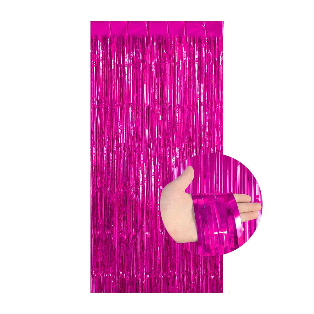 RAFYA KAPI PERDESİ FUŞYA