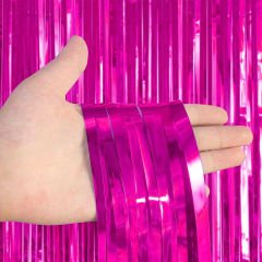 RAFYA KAPI PERDESİ FUŞYA