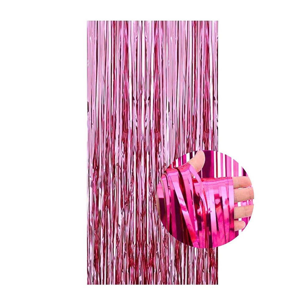 RAFYA KAPI PERDESİ PEMBE