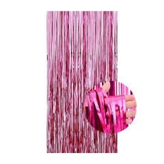 RAFYA KAPI PERDESİ PEMBE