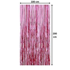 RAFYA KAPI PERDESİ PEMBE