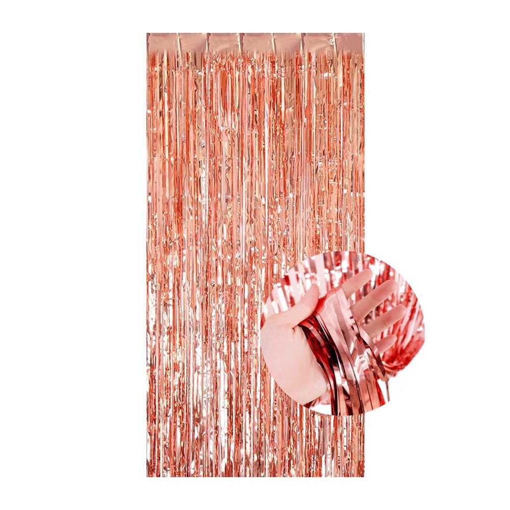 RAFYA KAPI PERDESİ ROSE GOLD