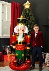 AYAKLI KURŞUN ASKER FOLYO BALON KIRMIZI 3205