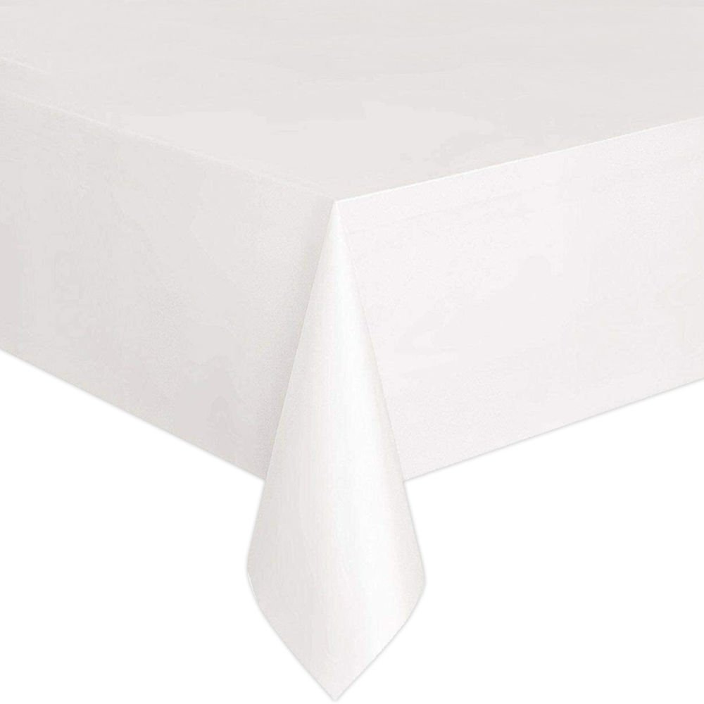 PLASTİK MASA ÖRTÜSÜ BEYAZ