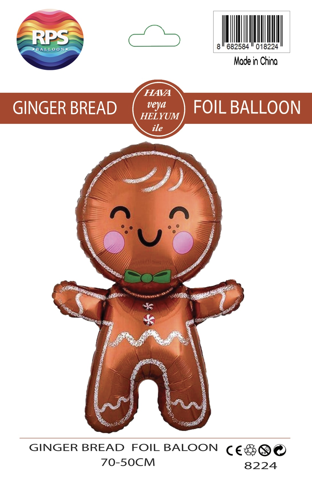 KURABİYE ADAM FOLYO BALON 8224