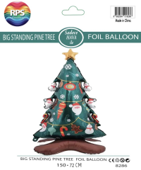 BÜYÜK AYAKLI ÇAM AĞACI FOLYO BALON 150 CM 8286