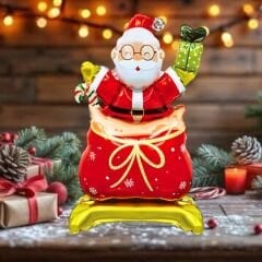 AYAKLI KÜÇÜK NOEL BABA FOLYO BALON 8439