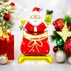 AYAKLI KÜÇÜK NOEL BABA FOLYO BALON 8439