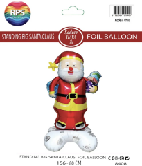 AYAKLI BÜYÜK NOEL BABA FOLYO BALON 8408