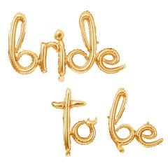 BRİDE TO BE FOLYO BALON EL YAZISI GOLD