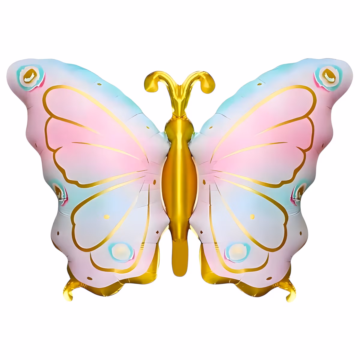 Pembe Altın Kelebek Folyo Balon 8651