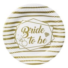 TABAK KARTON BRIDE TO BE YALDIZLI ALTIN