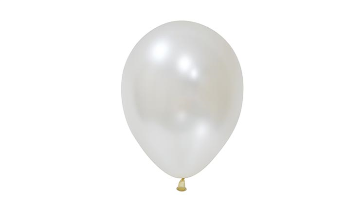 12''METALİK BALON BEYAZ 100 LÜ