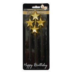 METALİK YILDIZ MUM GOLD