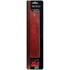 İNCE UZUN MUM KIRMIZI 20cm