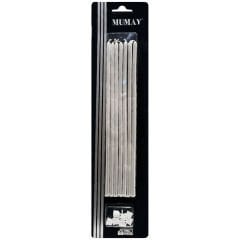 İNCE UZUN MUM BEYAZ 20cm