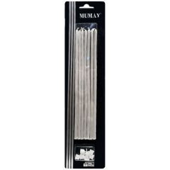 İNCE UZUN MUM BEYAZ 20cm