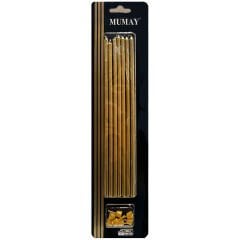 İNCE UZUN MUM GOLD 20cm