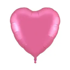 10''PEMBE KALPLİ FOLYO BALON 50 Lİ