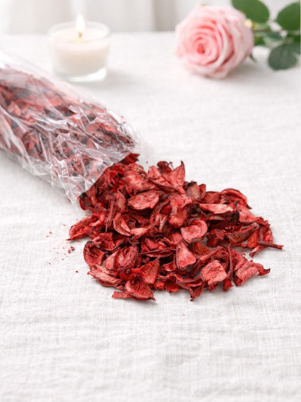 KOKULU KURU GÜL YAPRAĞI KIRMIZI 100GR