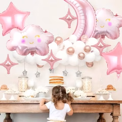 Pembe Bulut Folyo Balon 5605