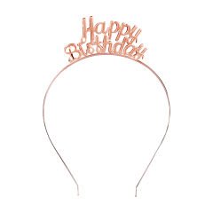 HAPPY BİRTHDAY METAL TAÇ ROSE GOLD