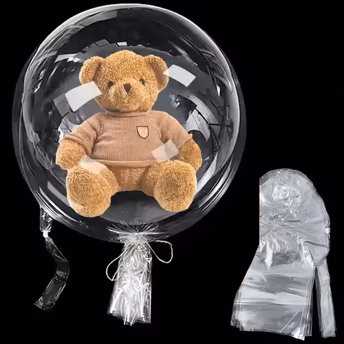 30''ŞEFFAF ÇİFT ÇIKIŞLI PVC BOBO BALON