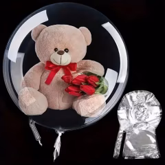30''ŞEFFAF ÇİFT ÇIKIŞLI PVC BOBO BALON