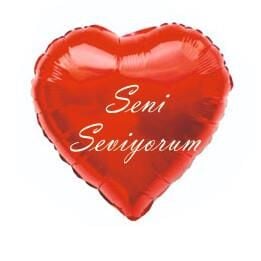 KALP FOLYO BALON SENİ SEVİYORUM KIRMIZI 18 İNÇ