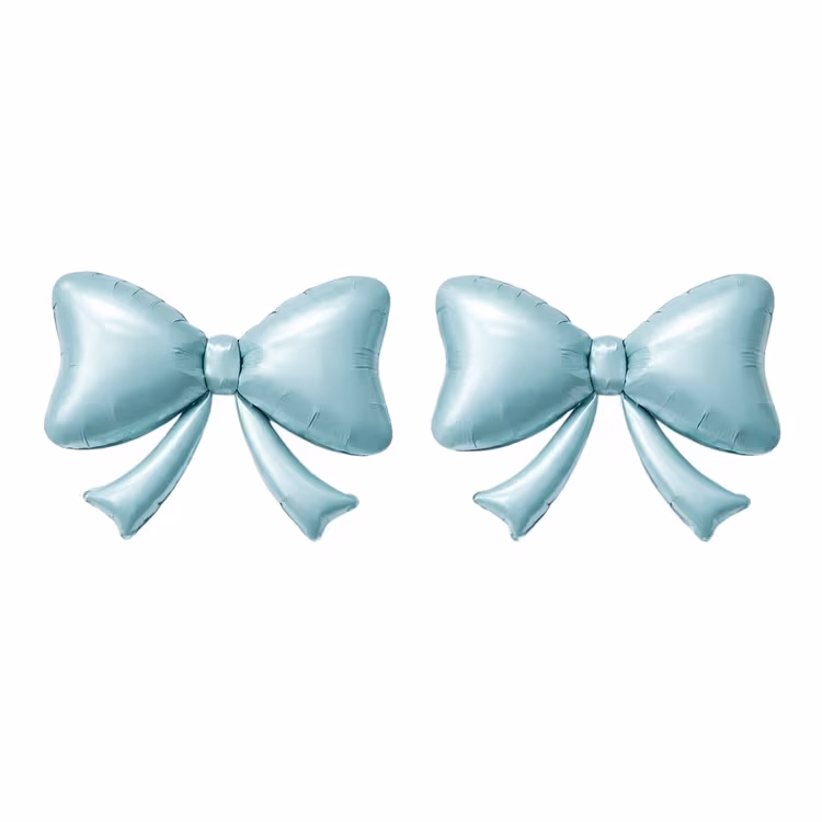 MAVİ KURDELE FİYONK FOLYO BALON 2 Lİ