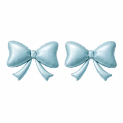 MAVİ KURDELE FİYONK FOLYO BALON 2 Lİ