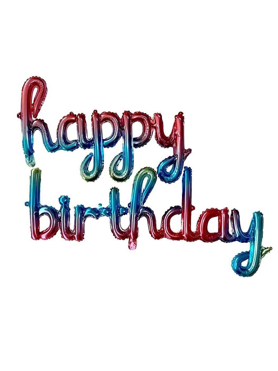 HAPPY BIRTHDAY FOLYO SET BALON RENKLİ