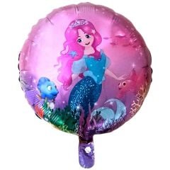 DENİZ KIZI 18 INC YUVARLAK FOLYO BALON