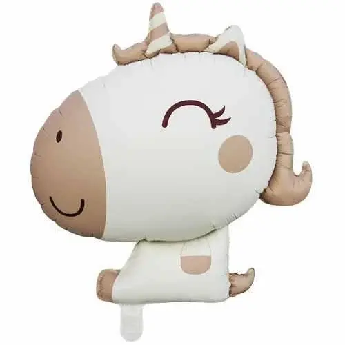 RETRO UNICORN FOLYO BALON KARAMEL