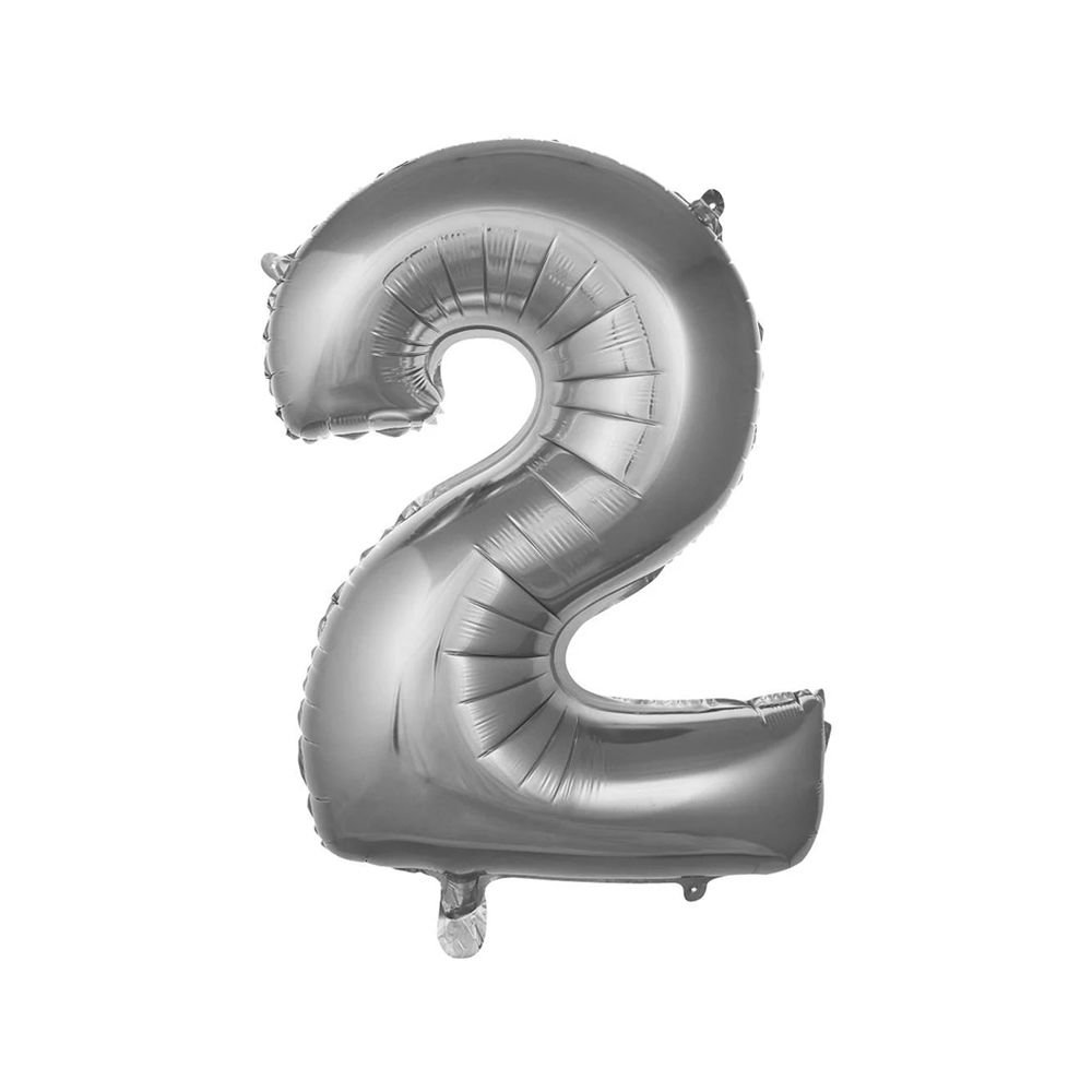 FOLYO RAKAM BALON 16 İNÇ GÜMÜŞ 2