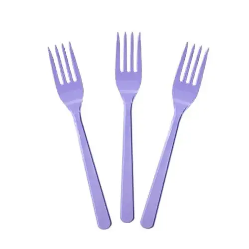 LİLA PLASTİK ÇATAL 25'Lİ