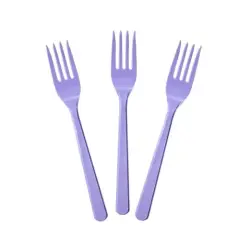 LİLA PLASTİK ÇATAL 25'Lİ