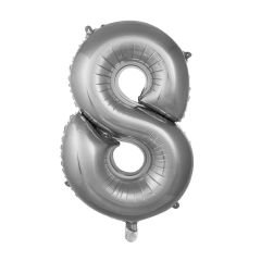 FOLYO RAKAM BALON 34 İNÇ GÜMÜŞ 8