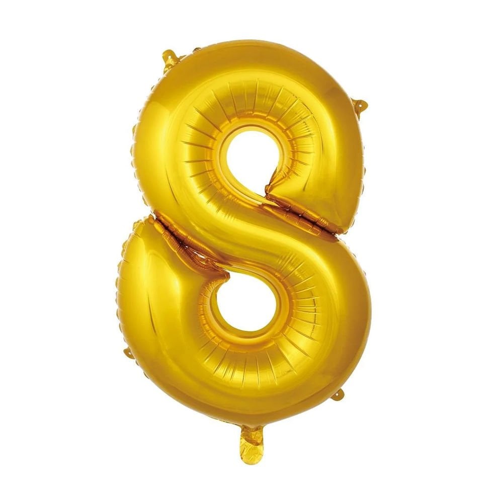 FOLYO RAKAM BALON 34 İNÇ GOLD 8