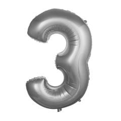 FOLYO RAKAM BALON 34 İNÇ GÜMÜŞ 3