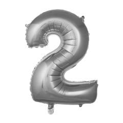 FOLYO RAKAM BALON 34 İNÇ GÜMÜŞ 2