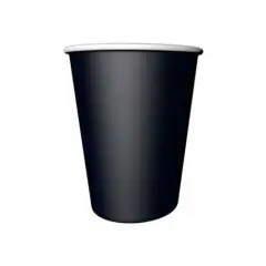 SİYAH KARTON BARDAK 8'Lİ