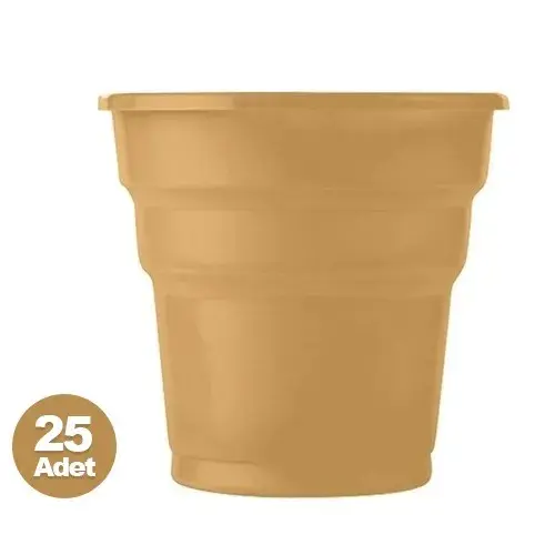 GOLD PLASTİK BARDAK 25'Lİ